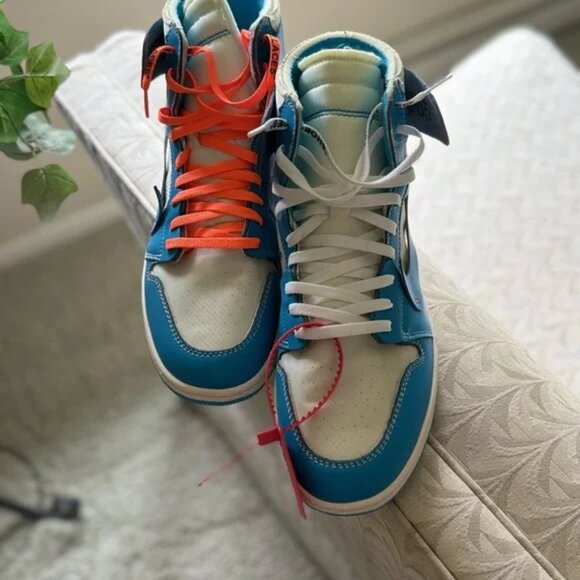 Jordan 1 Retro High (Off-White University Blue Reps)
